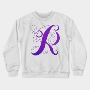 Letter R Crewneck Sweatshirt